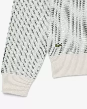 Oferta de Jersey de algodón con motivo jacquard clásico por 180€ en Lacoste