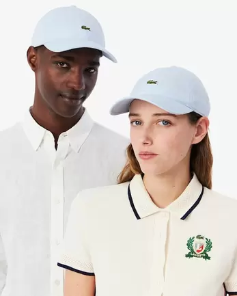 Oferta de Gorra de sarga de algodón por 60€ en Lacoste