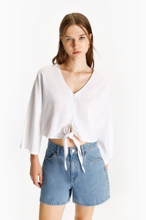 Oferta de Camisa lino-algodón por 9,99€ en Lefties