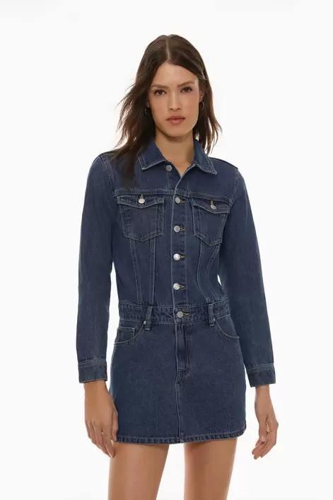 Oferta de Vestido corto denim por 22,99€ en Lefties