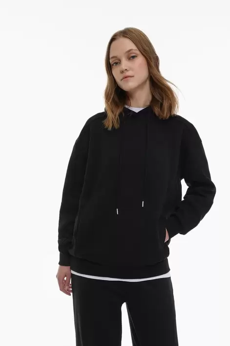 Oferta de Sudadera oversize capucha por 15,99€ en Lefties