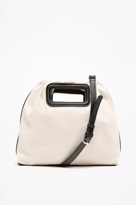 Oferta de Bolso bandolera canvas doble asa por 19,99€ en Lefties