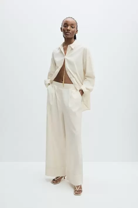 Oferta de Pantalón lino - algodón por 25,99€ en Lefties