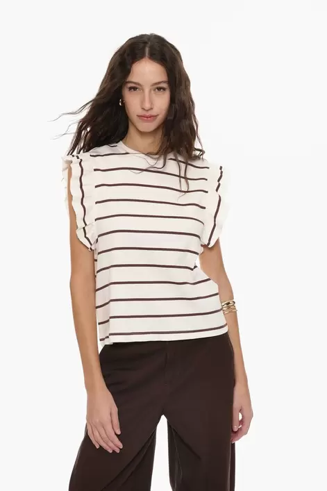 Oferta de Camiseta volantes por 7,99€ en Lefties