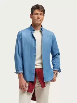 Oferta de CAMISA DENIM B.DOWN AZUL por 25,95€ en Álvaro Moreno