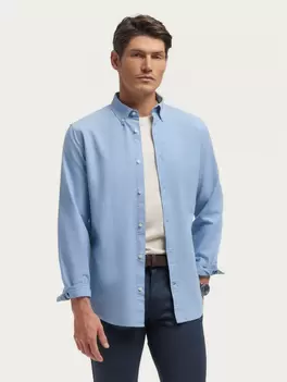 Oferta de CAMISA OXFORD CHAMBRAY CELESTE por 25,95€ en Álvaro Moreno