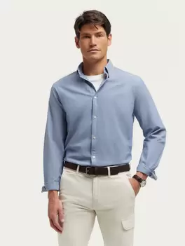 Oferta de CAMISA OXFORD CHAMBRAY AZUL por 25,95€ en Álvaro Moreno