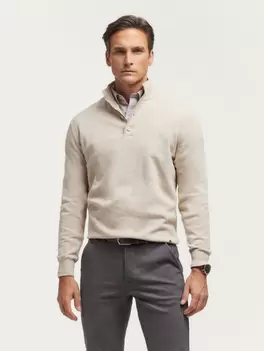 Oferta de JERSEY BUTTON COLLAR CRUDO por 25,95€ en Álvaro Moreno