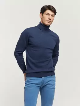 Oferta de JERSEY ROLL COLLAR AZUL por 19,99€ en Álvaro Moreno