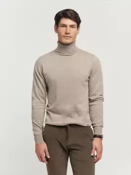 Oferta de JERSEY ROLL COLLAR BEIGE por 25,99€ en Álvaro Moreno