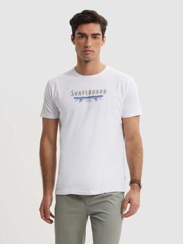 Oferta de CAMISETA SKATEBOARD BLANCO por 7,99€ en Álvaro Moreno