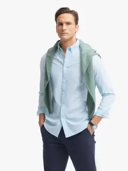 Oferta de CAMISA OXFORD MIL RAYAS VERDE AGUA por 25,95€ en Álvaro Moreno