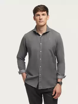 Oferta de CAMISA DENIM JACK COLLAR GRIS por 29,95€ en Álvaro Moreno