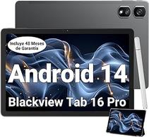 Oferta de Blackview Android 14 Tablet Tab 16 Pro, 16GB RAM + 256GB ROM (1TB TF) Gaming Tableta 11 Pulgadas, 8MP+13MP/Widevine L1/770... por 259€ en Amazon