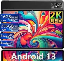 Oferta de 2024 Newest Tablet 11 Pulgadas 2K Octa-Cores 16GB RAM + 256GB ROM (1TB TF), 2K Pantalla 2000*1200, Android 13, WiFi 5G, BT... por 187€ en Amazon