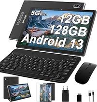 Oferta de AOCWEI Tablet 10 Pulgadas Android 13 Tablet Octa-Core 2.0 GHz, 12GB RAM + 128GB ROM (512GB TF), 5G+2.4G WiFi, Bluetooth 5.... por 99€ en Amazon