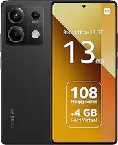 Oferta de TELEFONO MOVIL LIBRE XIAOMI REDMI NOTE 13 6.67- / 5G / OCTA CORE/ 6GB/ 128GB/ ANDROID 13/GRAPHITE BLACK por 184€ en Amazon