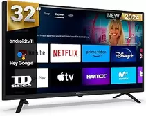 Oferta de TD Systems - Smart TV 32 Pulgadas, Television TDT HD, Android 11 ATV, Modelo 2024, Televisor con 3 años de garantía - PRIM... por 129€ en Amazon