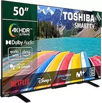 Oferta de TOSHIBA 50UV2363DG Smart TV 4K UHD de 50", sin Marcos, con HDR10, Dolby Audio, Compatible con Asistente de Voz Alexa y Google por 379€ en Amazon