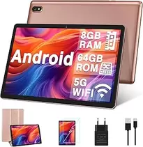 Oferta de DMOAO Tablet 10 Pulgadas Android con 5G WiFi, HD Tablets con 4GB RAM (Ampliable hasta 8 GB RAM) + 64GB ROM (TF 1TB), 8 Cor... por 65€ en Amazon