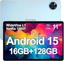 Oferta de DOOGEE 2025 Android 15 Tablets U11 Tablet 11 Pulgadas, 16GB RAM+128GB ROM (TF 2TB), 8580mAh, Octa Core,5G WiFi Android Tab... por 99€ en Amazon