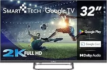 Oferta de Smart Tech 32FG01V, FHD Google TV, 32" (80 cm) por 132€ en Amazon