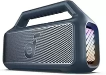 Oferta de Soundcore Altavoz Bluetooth Potente Boom 2, con Potente Sonido 80W Gracias al subwoofer y BassUp™, 24h, IPX7, Tiene Luces ... por 99€ en Amazon