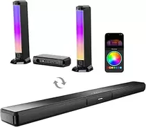Oferta de ULTIMEA 5.0ch Barra de Sonido TV, Barra de Sonido PC con RGB para Cine en Casa, Soundbar Desmontable con Control de App, B... por 109€ en Amazon
