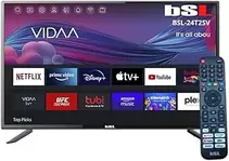Oferta de BSL BEAUTIFUL SOUND LINE BSL-24T2SV VIDAA Smart TV 24 Pulgadas | WiFi | RJ45 | Resolución Full HD 1920X1080p | USB | DVBT... por 115€ en Amazon