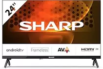 Oferta de Sharp 24FH6EA Android TV 60 cm (24") HD Ready LED TV sin Marco (Android 11, Google Assistant, Bluetooth, 3xHDMI, 2xUSB), N... por 173€ en Amazon
