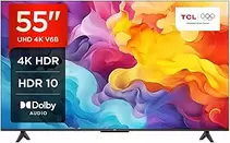 Oferta de TCL 55V6B 55" 4K Ultra HD, HDR TV, Smart TV Powered by Google TV (Dolby Audio, Motion Clarity, control por voz, compatible... por 299€ en Amazon