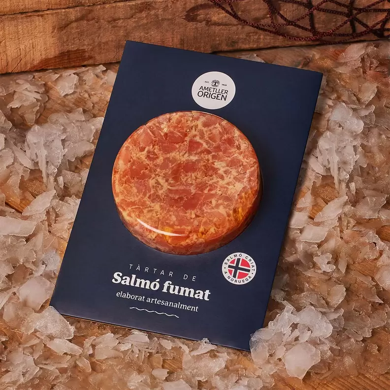 Oferta de Tàrtar de salmó fumat Ametller Origen 150g por 7,99€ en Ametller Origen