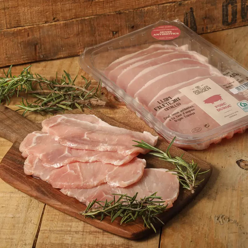 Oferta de Cinta de llom de porc de filetejat gros Ametller Origen por 4,36€ en Ametller Origen