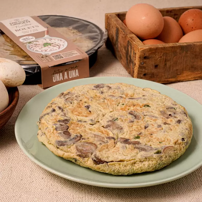 Oferta de Truita de bolets Ametller Origen 330g por 4,49€ en Ametller Origen