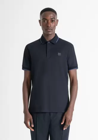 Oferta de Polo Regular Fit De Piqué De Algodón Y Con Logotipo por 59€ en Antony Morato