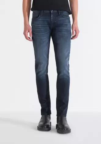 Oferta de Vaqueros «ozzy» Tapered Fit Azules Efecto Vintage por 99€ en Antony Morato