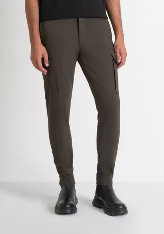 Oferta de Skinny Fit "bjorn" Trousers In Elastic Cotton Blend por 119€ en Antony Morato