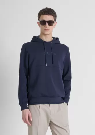 Oferta de Sudadera Con Capucha Relaxed Fit De Mezcla De Algodón Con Logotipo por 89€ en Antony Morato