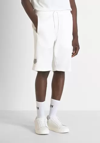 Oferta de Pantalones Cortos Regular Fit De Felpa Con Logotipo Bordado por 69€ en Antony Morato