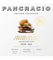 Oferta de Mini Tableta Chocolate con Leche Pancracio Frutos Secos Caramelizados 40gr por 1,79€ en Aporvino