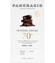 Oferta de Tableta Chocolate Negro Pancracio Intense Cocoa 70% por 2,7€ en Aporvino
