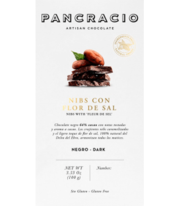 Oferta de Tableta Chocolate Negro Pancracio Nibs con Flor de Sal por 2,7€ en Aporvino