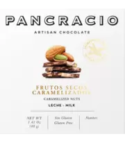 Oferta de Mini Tableta Chocolate con Leche Pancracio Frutos Secos Caramelizados 40gr por 2,55€ en Aporvino
