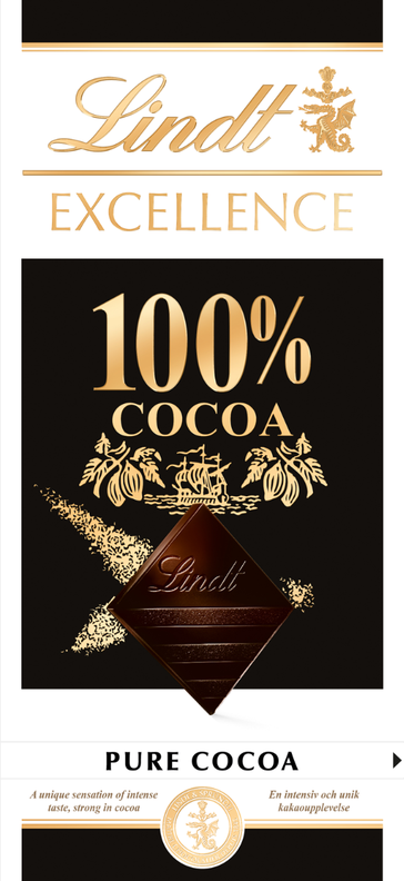 Oferta de Excellence 100% Cacao 50g por 3,49€ en Lindt