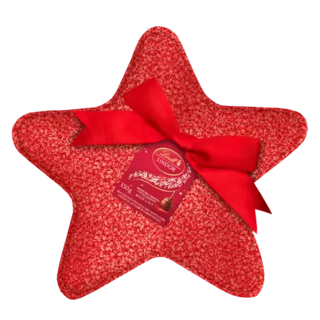 Oferta de Regalo LINDOR Chocolate con Leche Glamour Estrella 350g por 25,49€ en Lindt