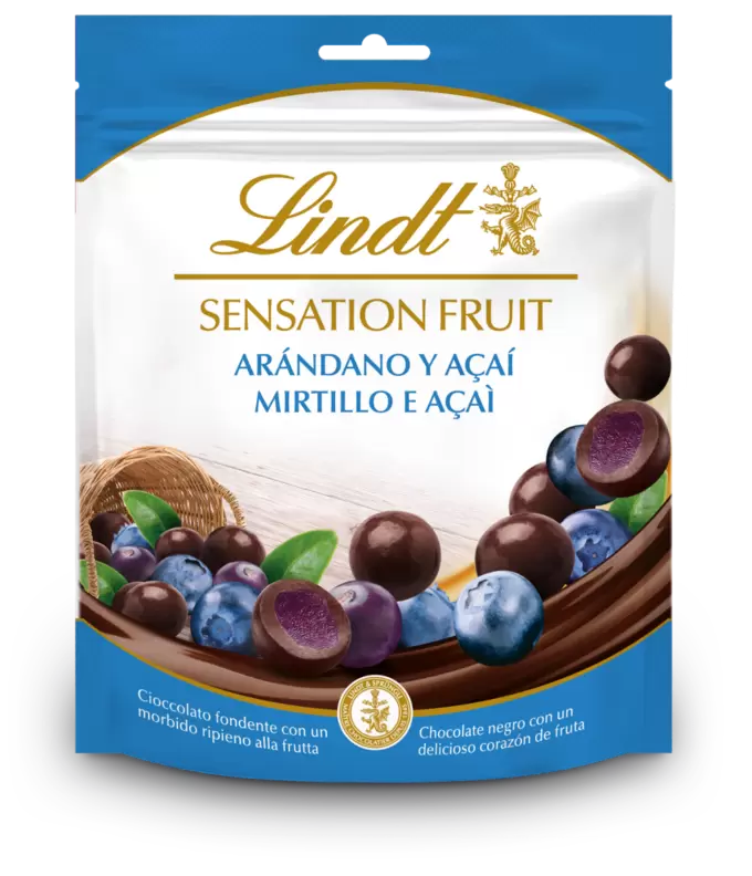 Oferta de SENSATION Fruit Arándanos y Acai 150g por 5,99€ en Lindt