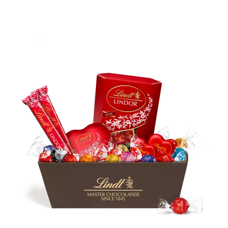 Oferta de Cesta LINDOR lover por 50€ en Lindt