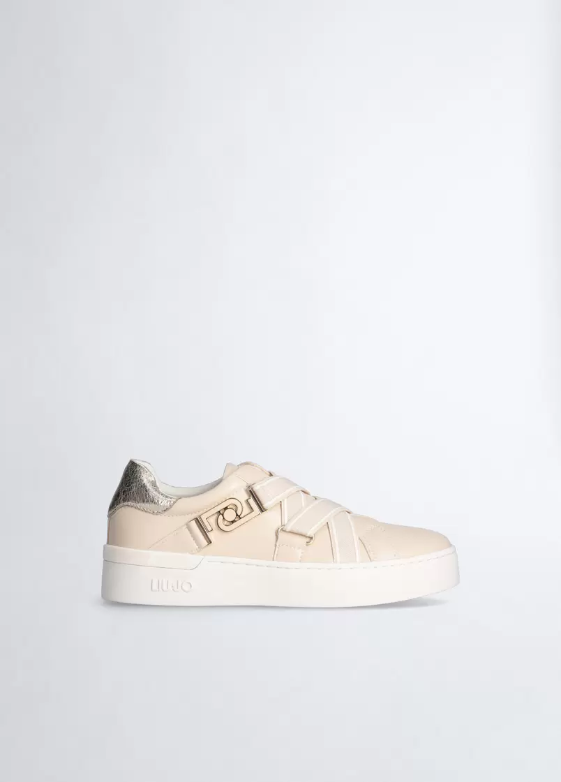 Oferta de Zapatillas sin cordones con logotipo por 89,5€ en Liu Jo