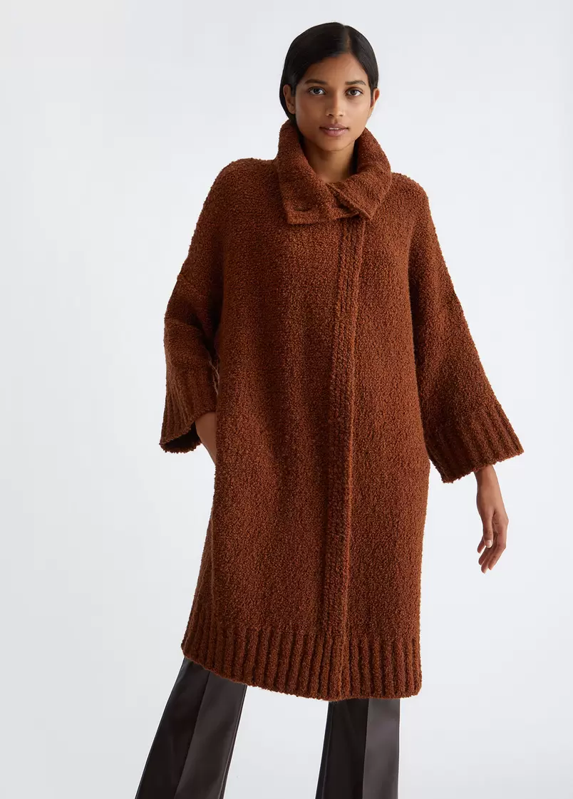 Oferta de Abrigo de tejido bouclé por 126€ en Liu Jo