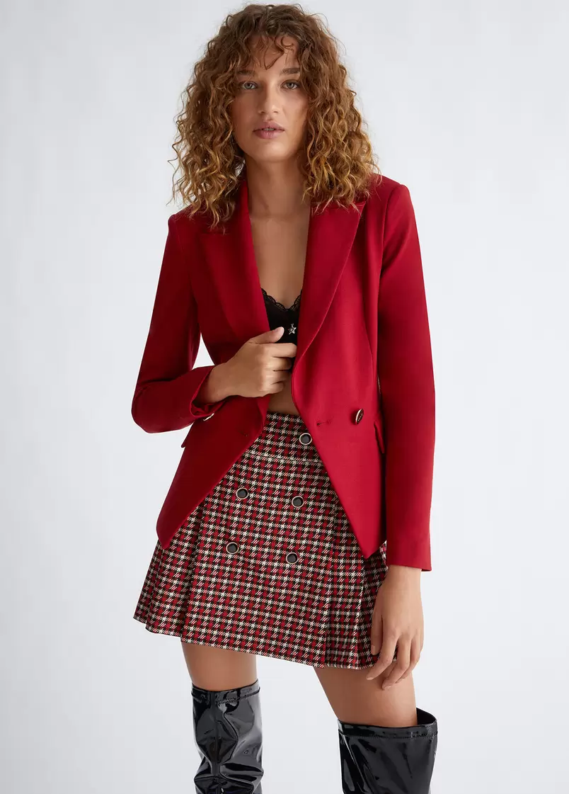 Oferta de Blazer rojo de doble botonadura por 169€ en Liu Jo